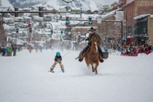 A galloping good time at Winter Carnival in Steamboat Springs. Courtesy of Steamboat Chamber Resort Association.