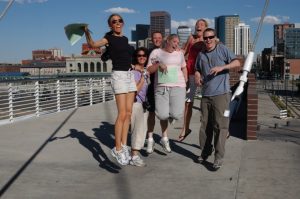 Team-building using GPS technology in downtown Denver. Photo courtesy CBST Adventures