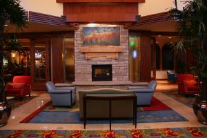 Fort Collins Marriott's recently renovated lobby. Courtesy Visit Fort Collins.