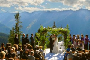 Mountaintop wedding in Aspen. Courtesy Aspen Chamber Resort Association.