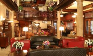 The lobby of the Hotel Boulderado in Boulder is a popular location for weddings followed by receptions in the Event Center. Courtesy Hotel Boulderado.