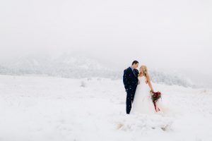 Josh and Megan's winter wedding in Boulder and the Hotel Boulderado. Photo by Mallory Munson Photography.
