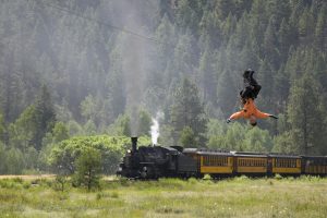 Soaring Tree Top Adventures, the longest zip line course in the U.S., is a full-day adventure accessible only by Durango & Silverton Narrow Gauge Railroad. Courtesy Soaring Tree Top Adventures.