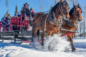 Sleigh ride at YMCA of the Rockies' Snow Mountain Ranch.